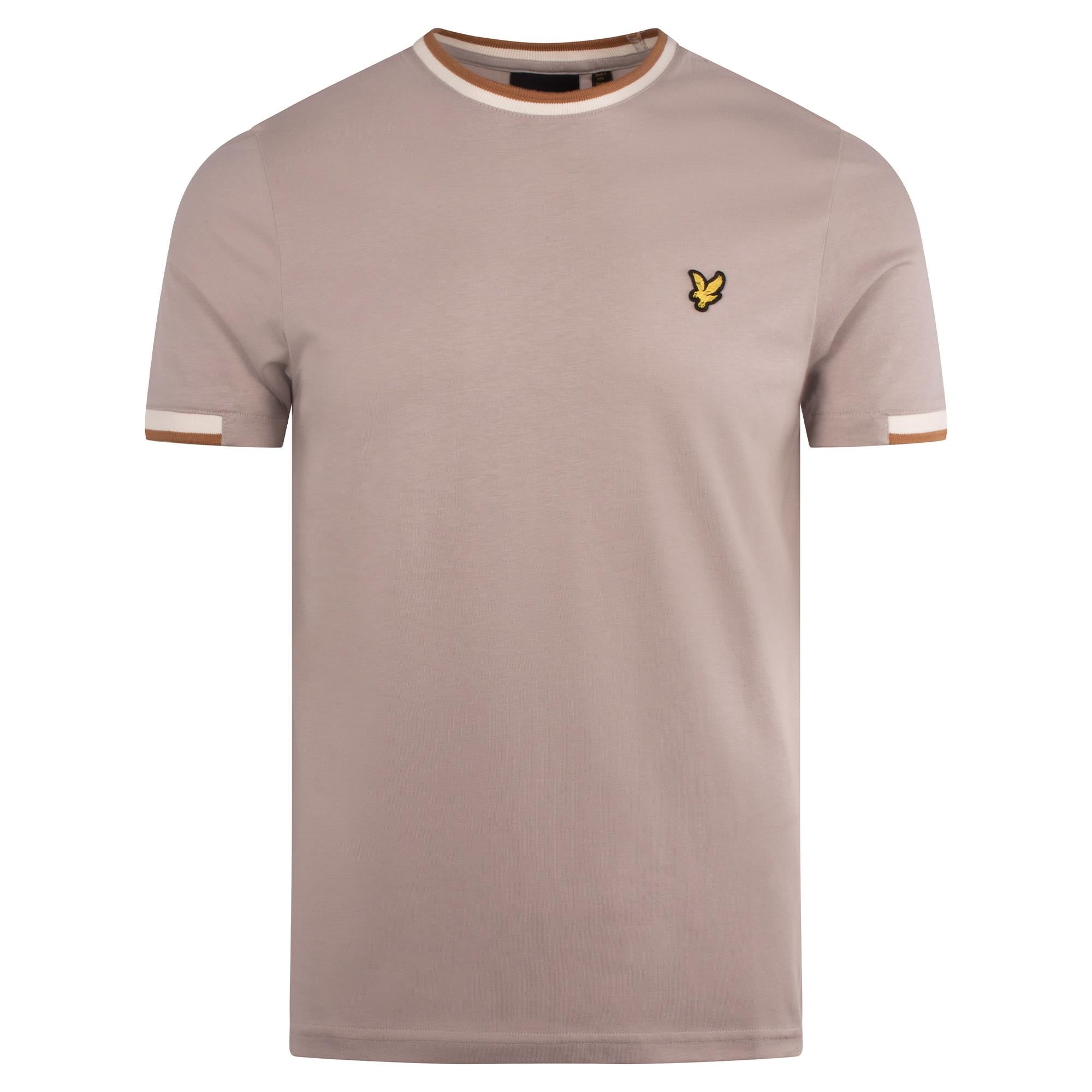Lyle & Scott Half Tipped T-Shirt Pale Grey